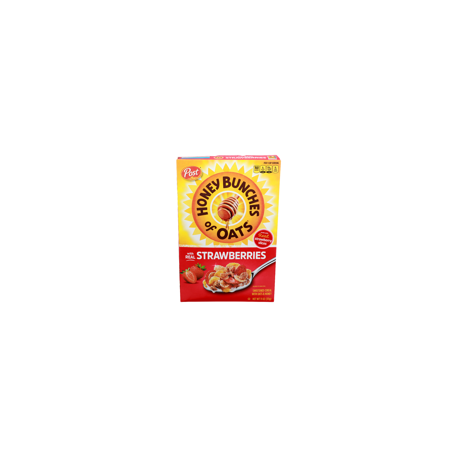 Post Honey Bunches Of Oats With Oats & Honey Real Strawberries Sweetened Cereal - 11 Ounce Image 1 of 4