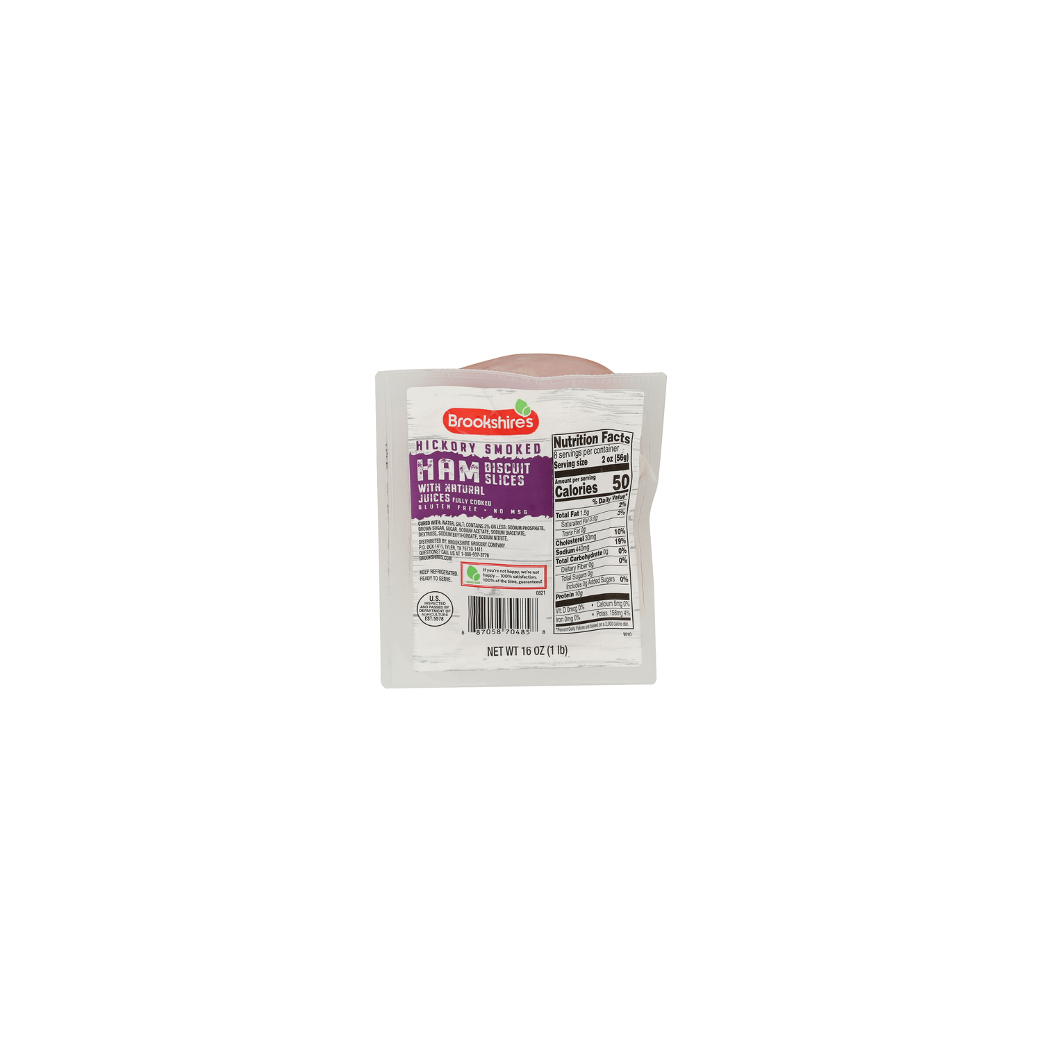 Brookshire's Hickory Smoked Biscuit Slices Ham - 16 Ounce Image 1 of 4