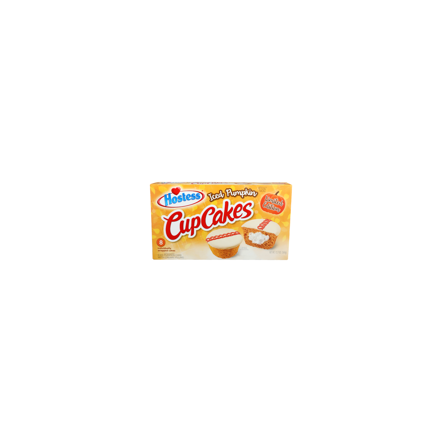 Hostess Iced Pumpkin Limited Edition Cup Cakes - 1.588 Ounce - 8 Count Image 1 of 4