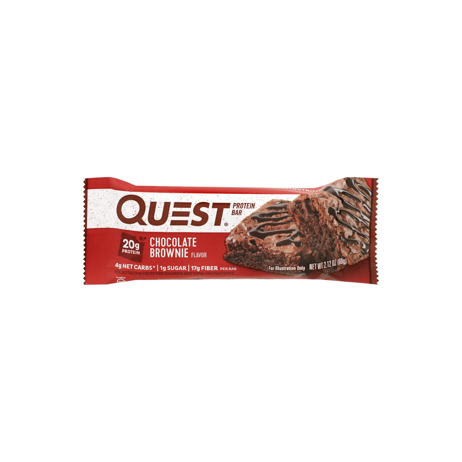Quest Protein Bar Chocolate Brownie - 2.12 Ounce Image 1 of 4