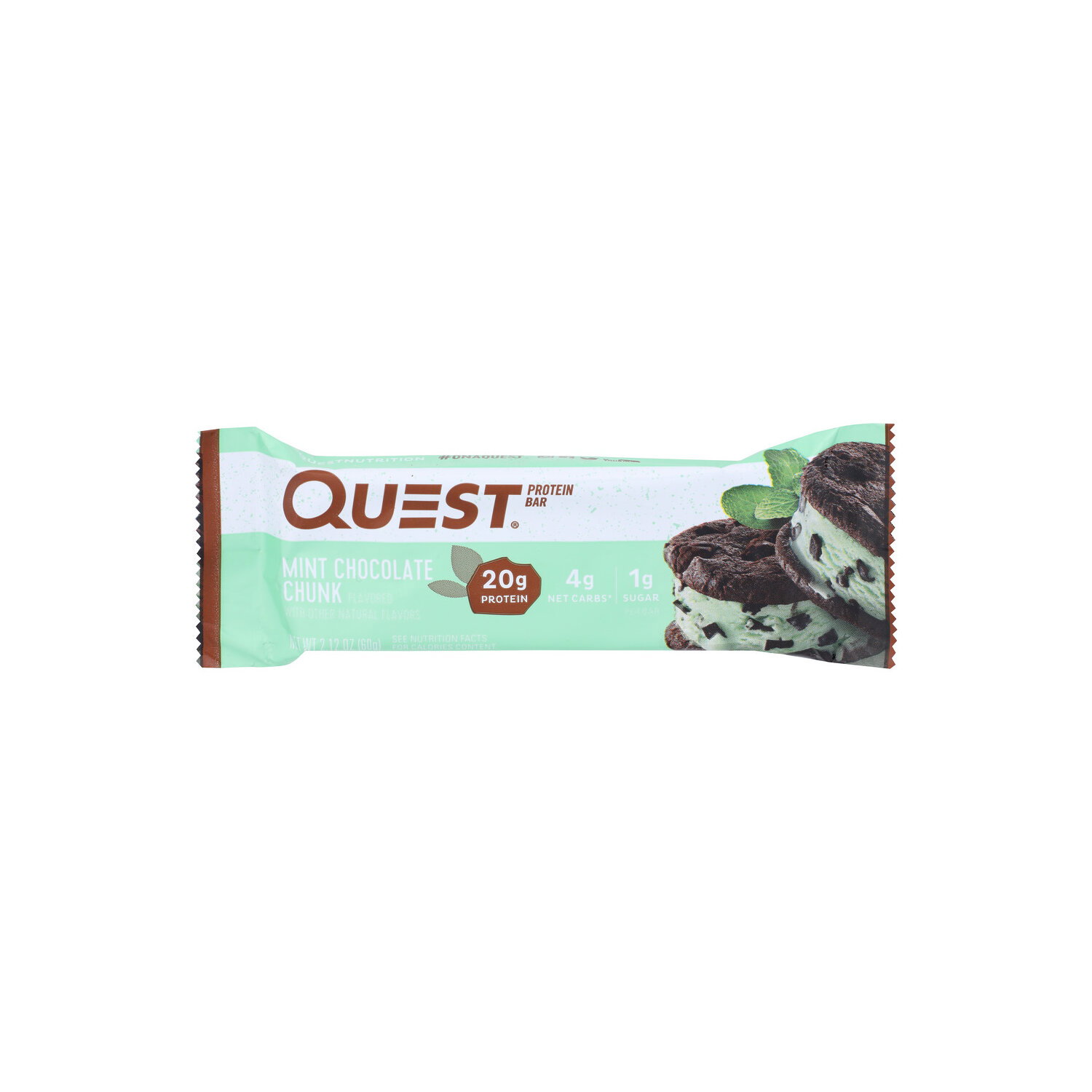 Quest Mint Chocolate Chunk Protein Bar - 2.12 Ounce Image 1 of 4