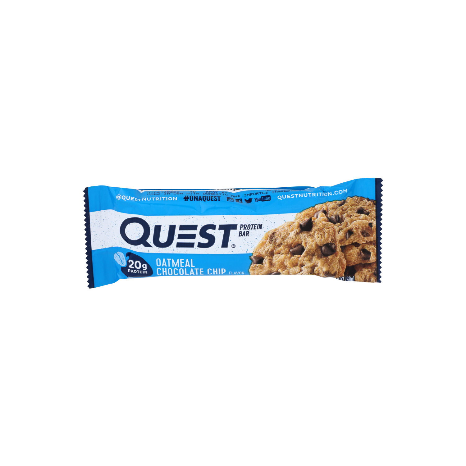 Quest Protein Bars Oatmeal Chocolate Chip - 2.12 Ounce Image 1 of 4