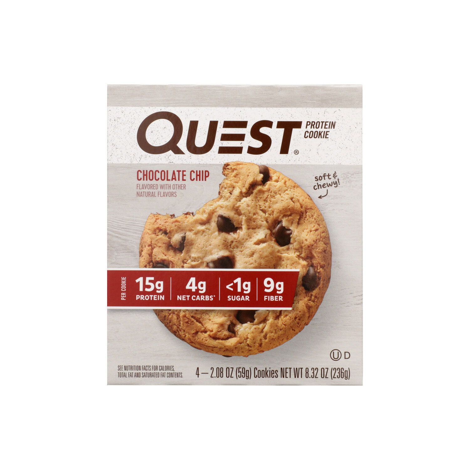 Quest Protein Cookie - 2.08 Ounce - 4 Count - Brookshire's