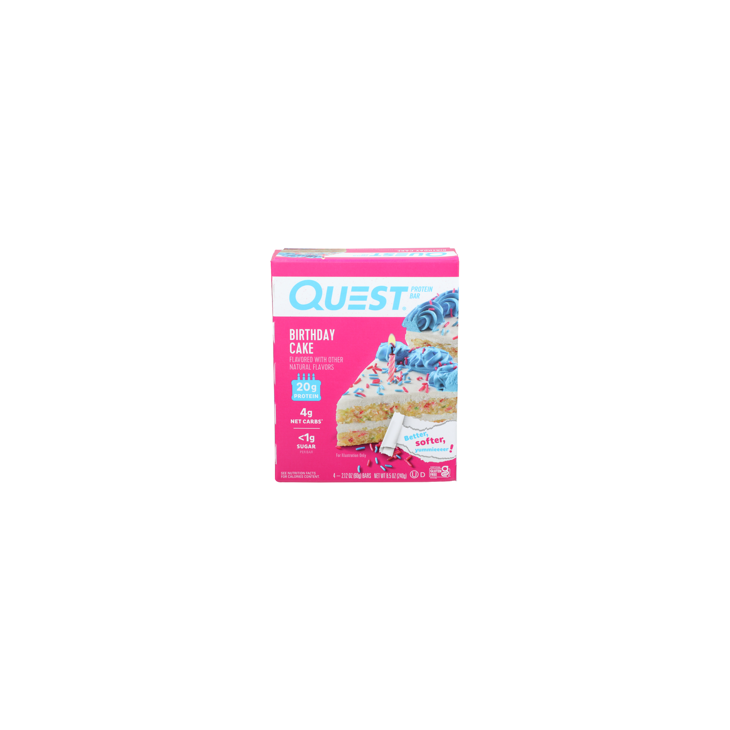 Quest Birthday Cake Protein Bar - 2.125 Ounce - 4 Count Image 1 of 4