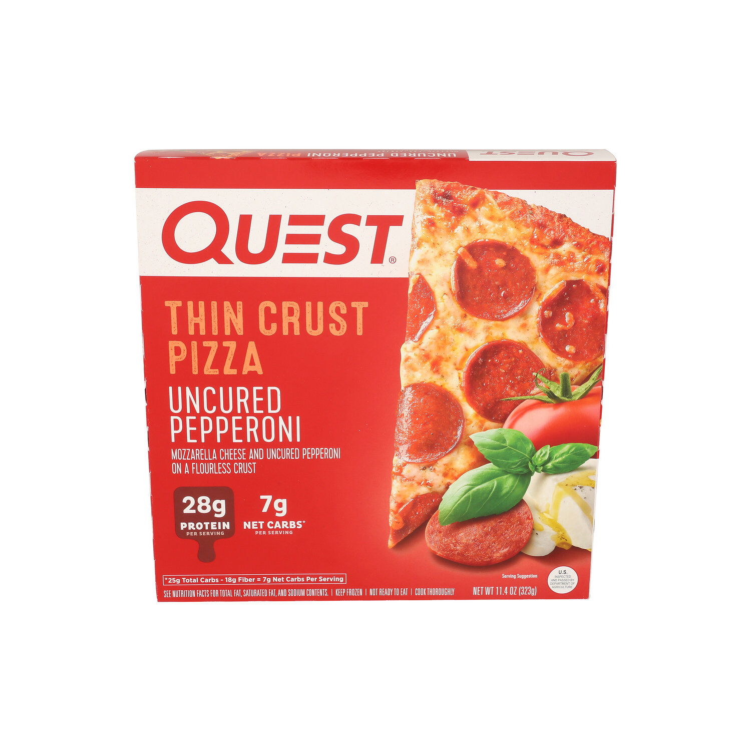 Quest Thin Crust Pizza Uncurred Pepperoni - 11.4 Ounce