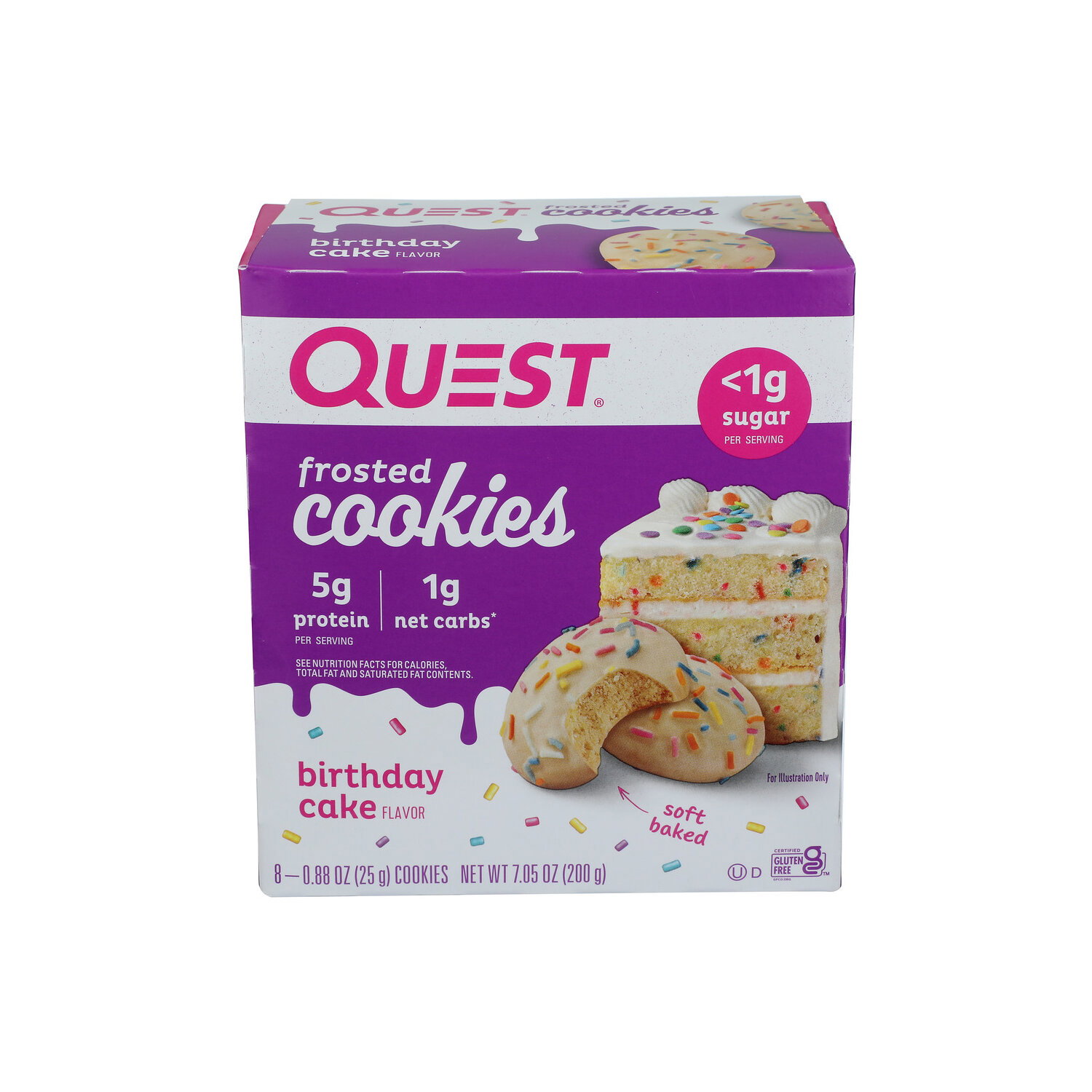 Quest Birthday Cake Cookie - 0.881 Ounce - 8 Count Image 1 of 4