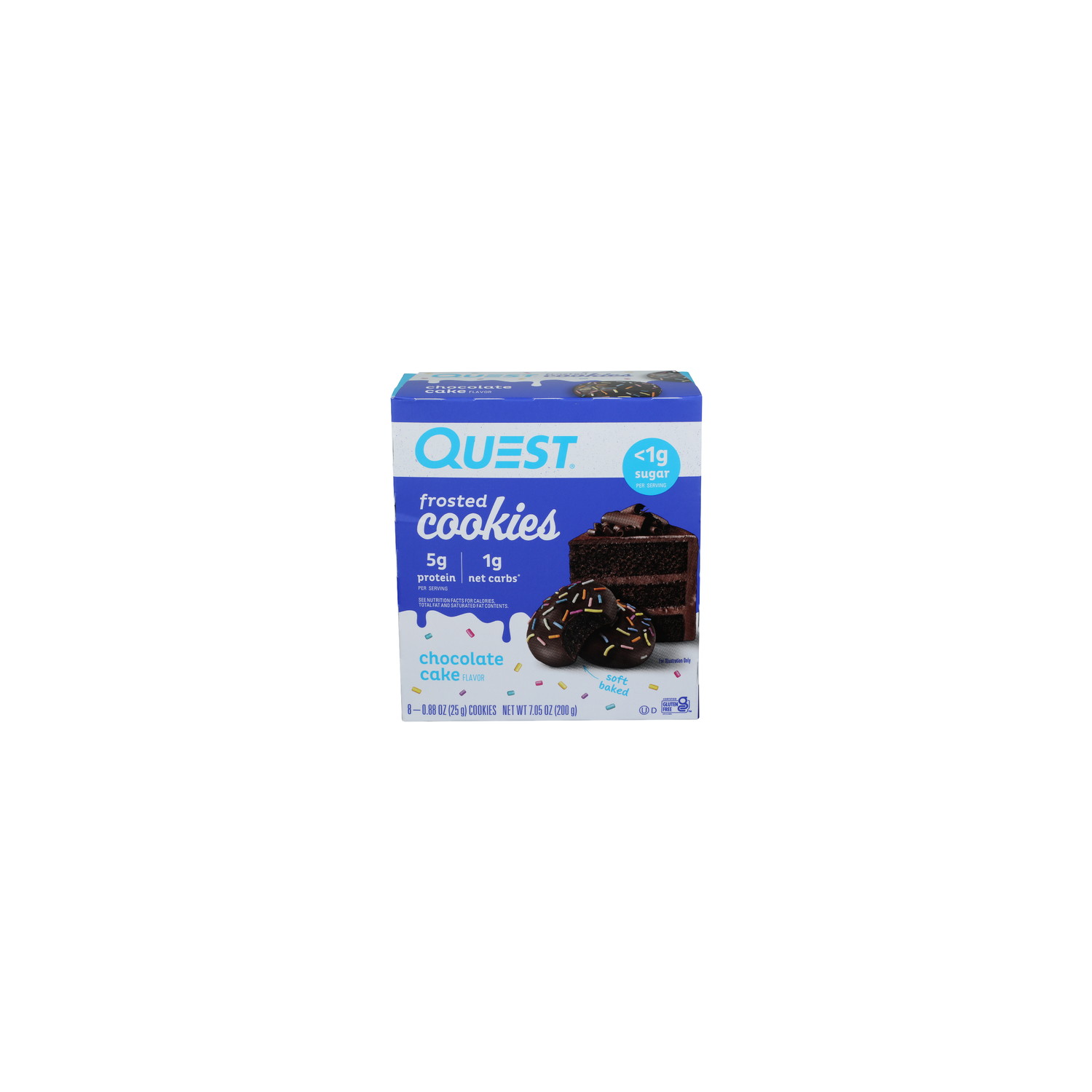 Quest Chocolate Cake Cookies - 0.881 Ounce - 8 Count - Super 1 Foods