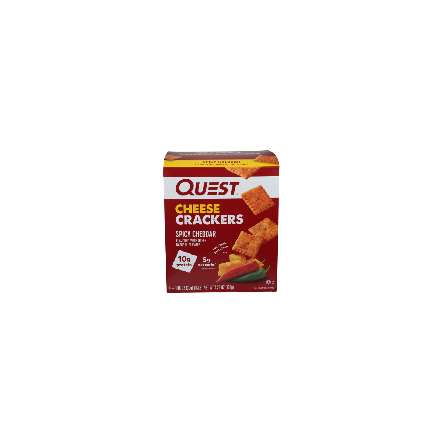 Quest Cracker Spicy Cheddar - 1.058 Ounce - 4 Count Image 1 of 4