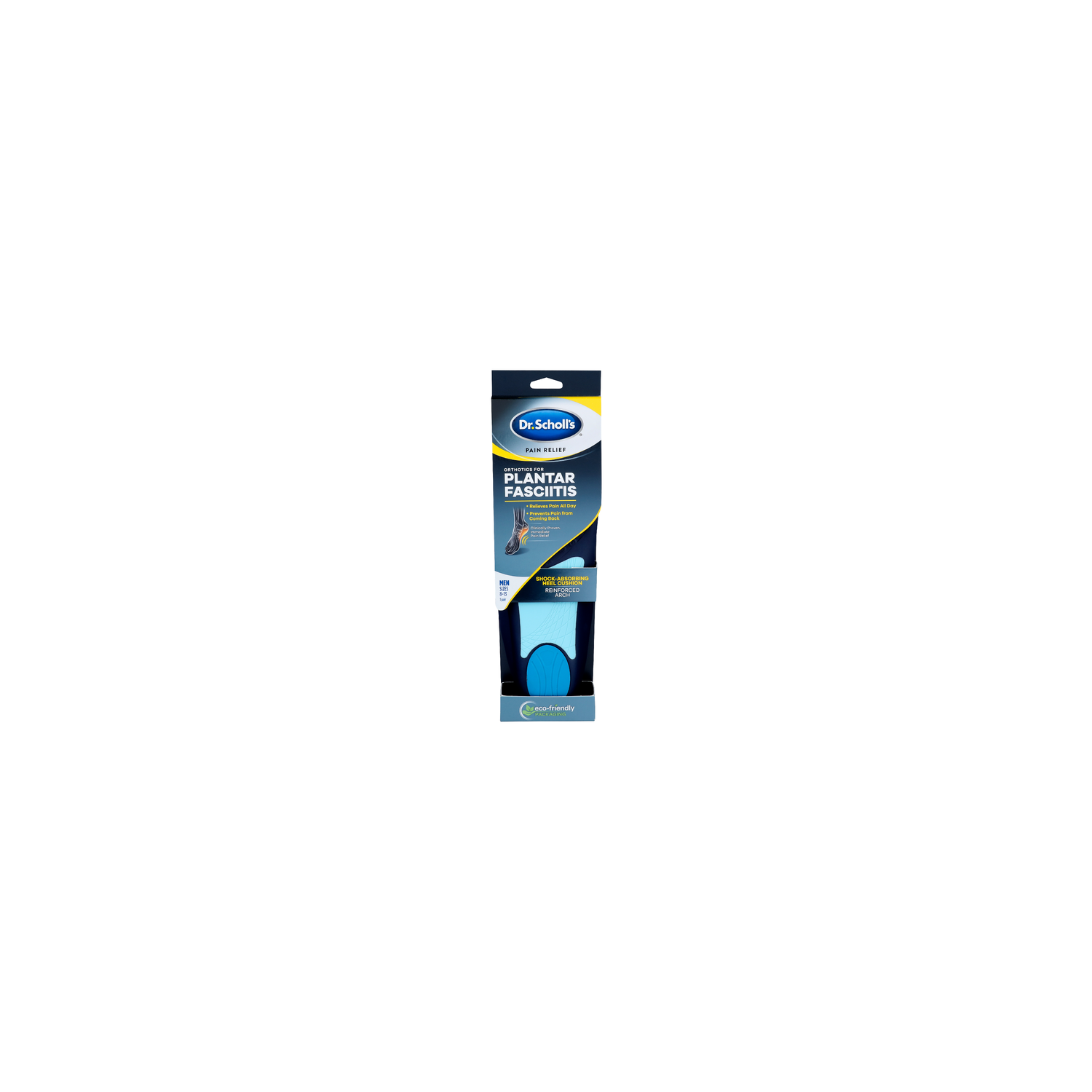 DR. SCHOLL's Men Sizes 8-13 Pain Relief Shock-Absorbing Heel Cushion - 1 Count Image 1 of 2
