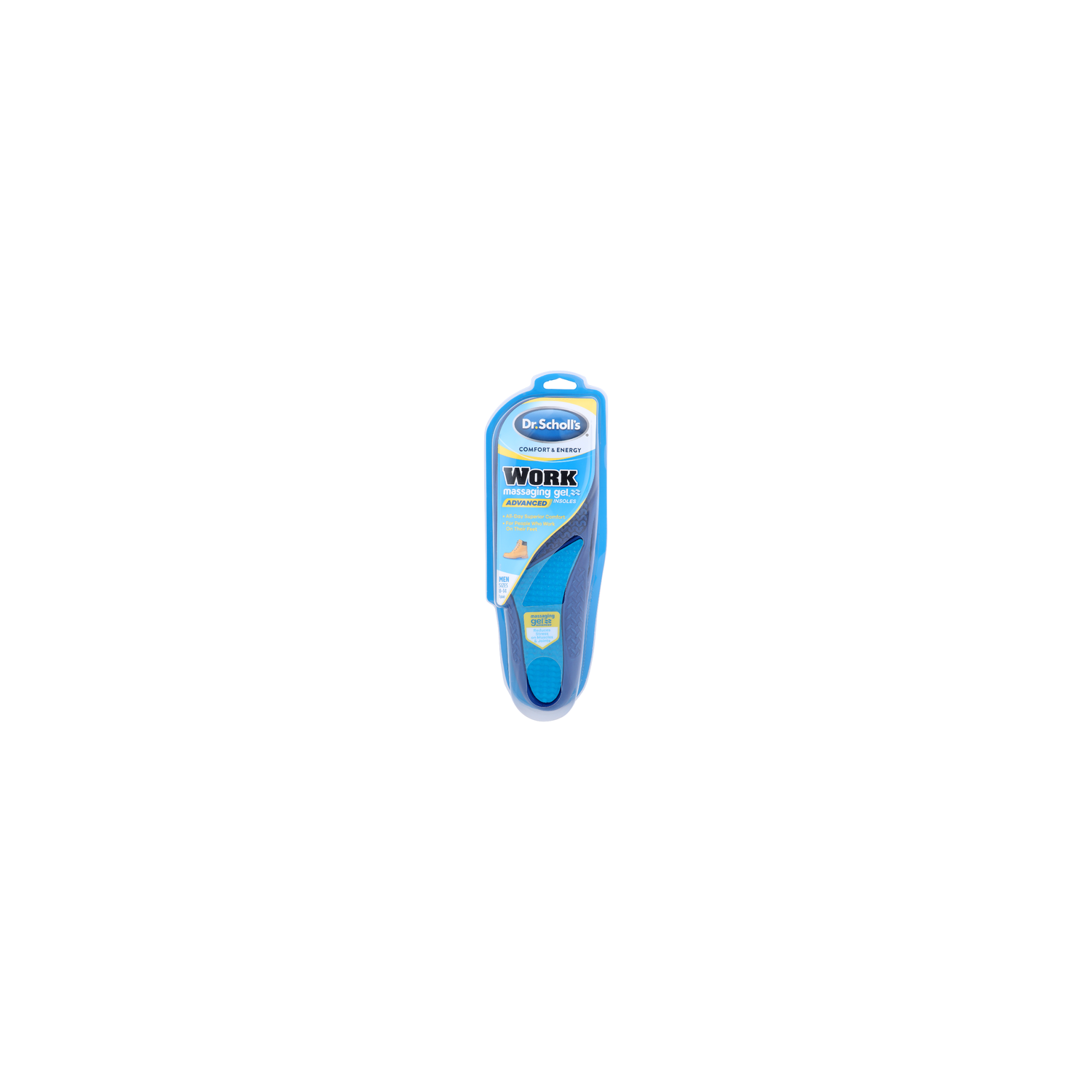 DR. SCHOLL's Men Sizes 8-14 Comfort & Energy Work Massaging Gel Insoles - 1 Count Image 1 of 2