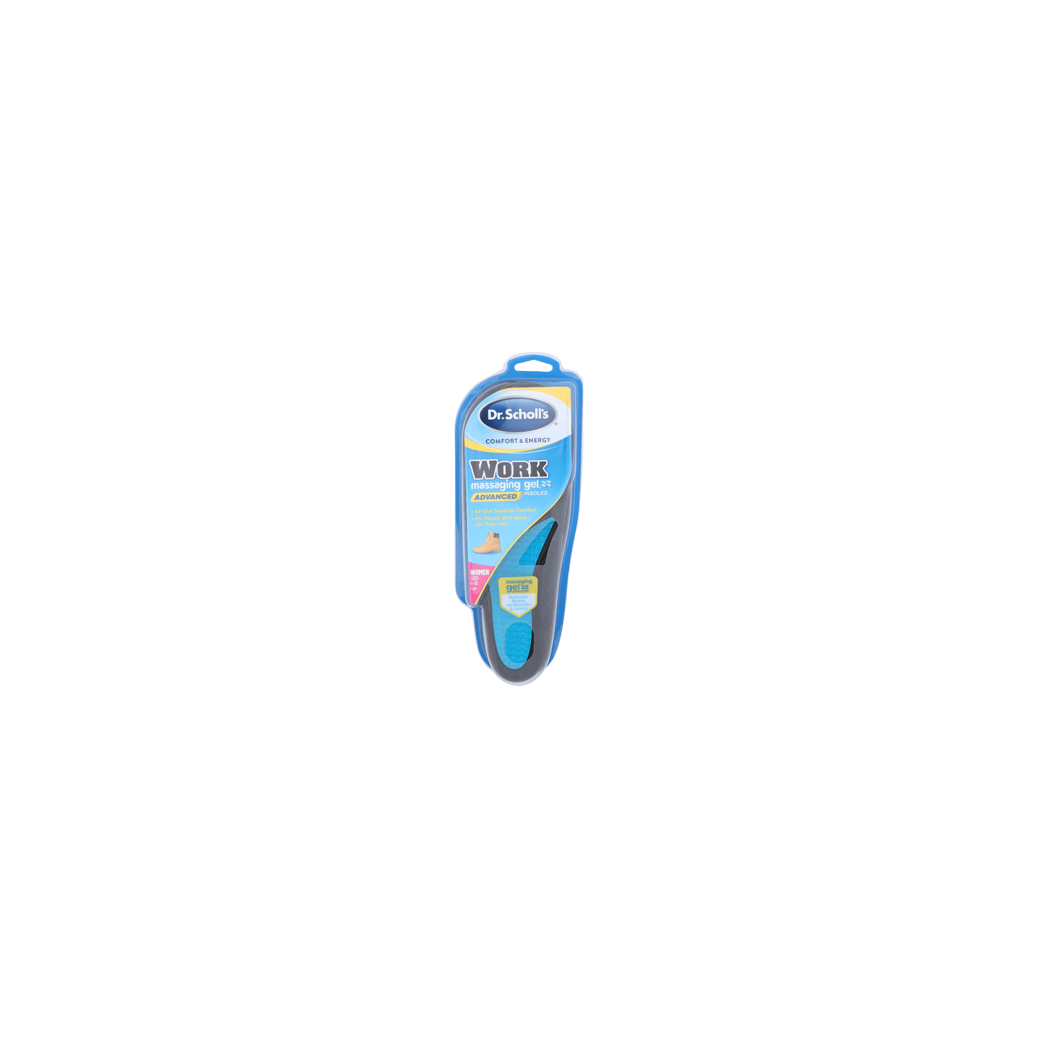 DR. SCHOLL's Women Sizes 6-10 Advanced Work Massaging Gel Insoles - 1 Count Image 1 of 2