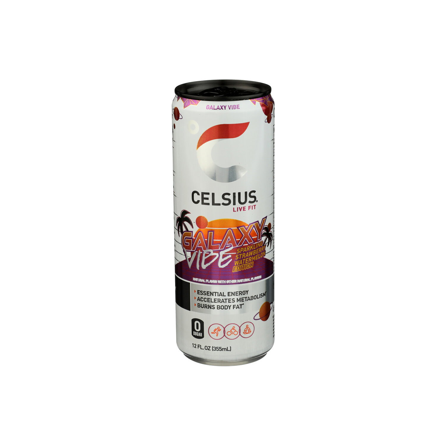 Celsius Galaxy Vibe Sparkling Single Can - 12 Fluid Ounce - Super 