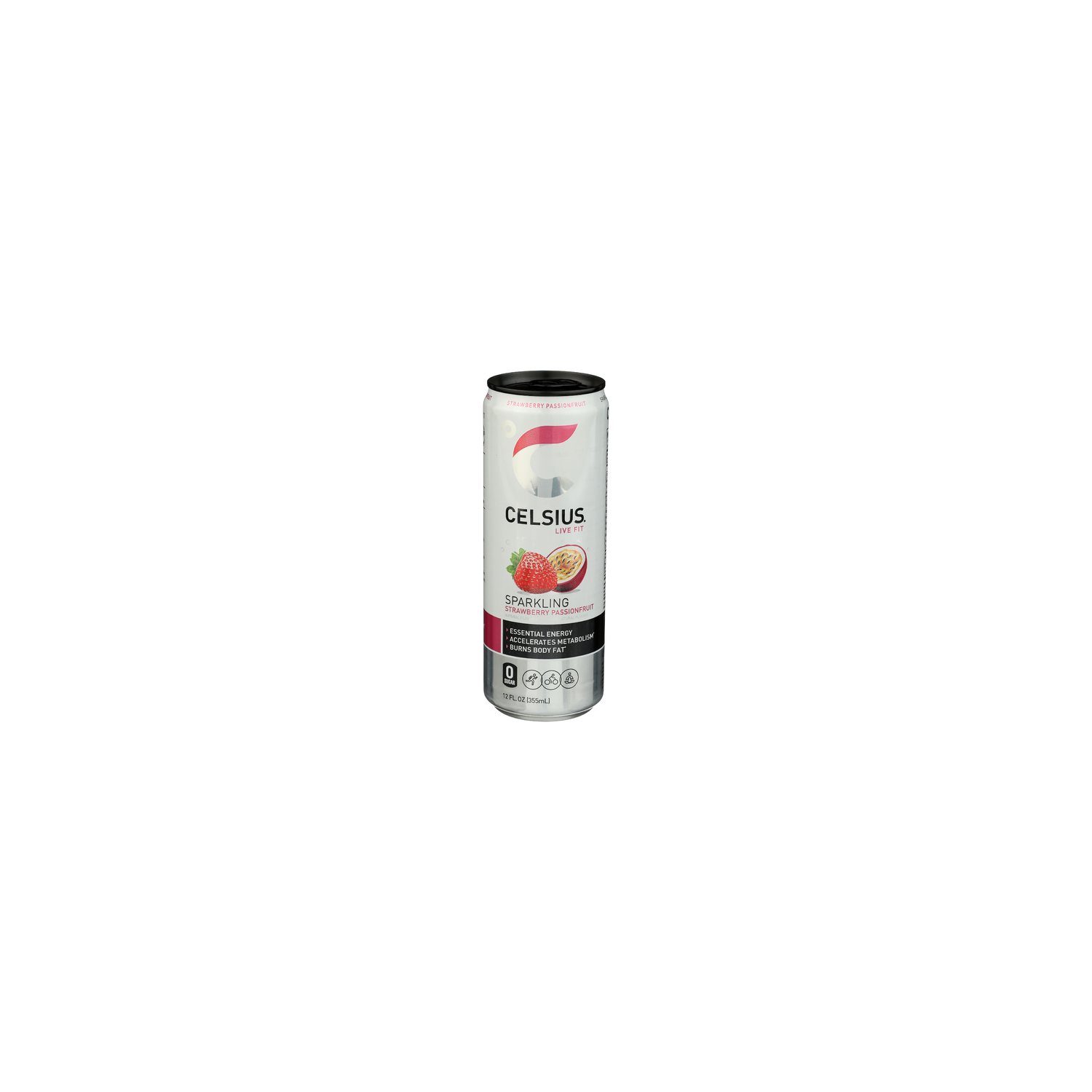 Celsius Strawberry Passionfruit Sparkling Single Can - 12 Fluid