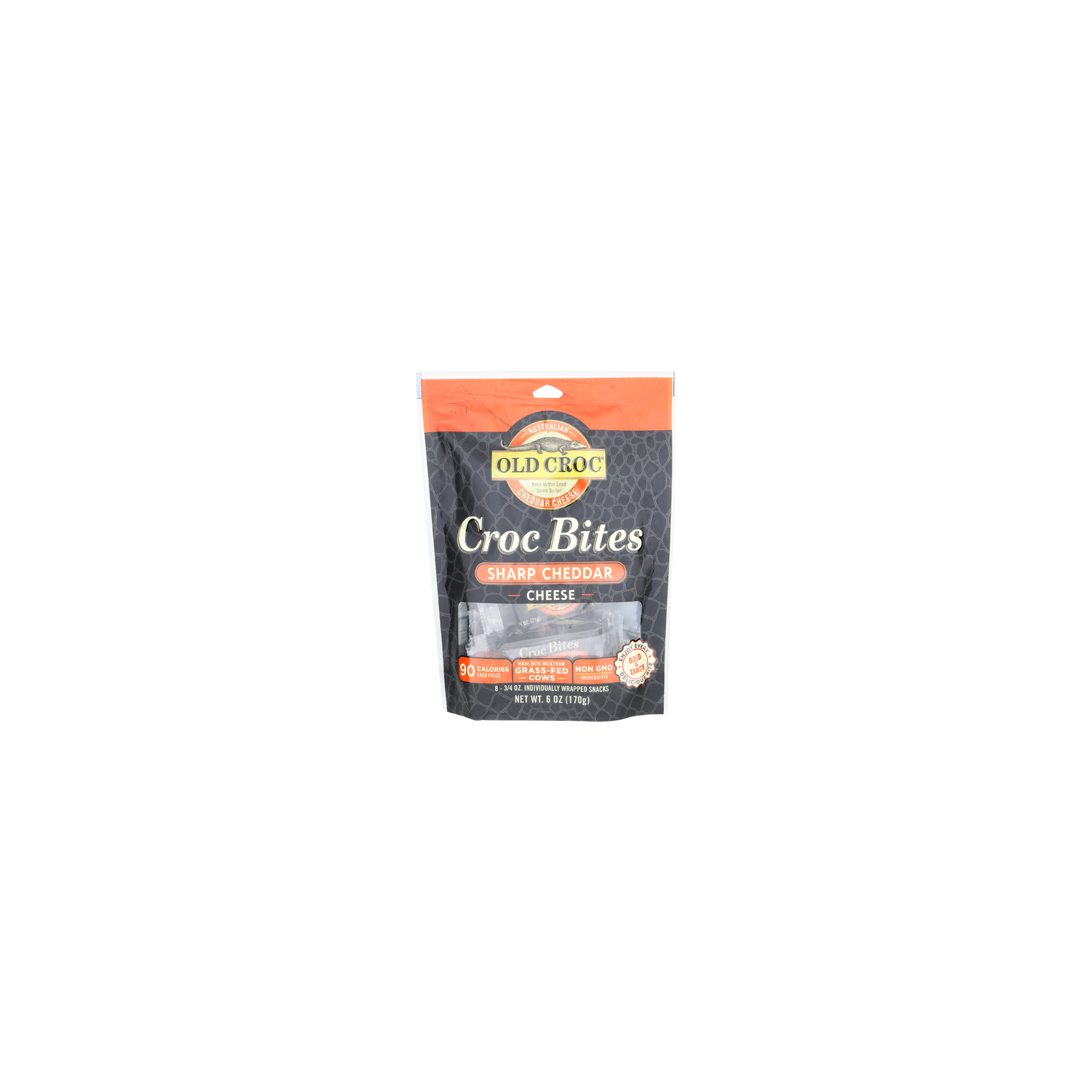 Old Croc Sharp Cheddar Cheese Croc Bites Retail Bag - 6 Ounce Image 1 of 4