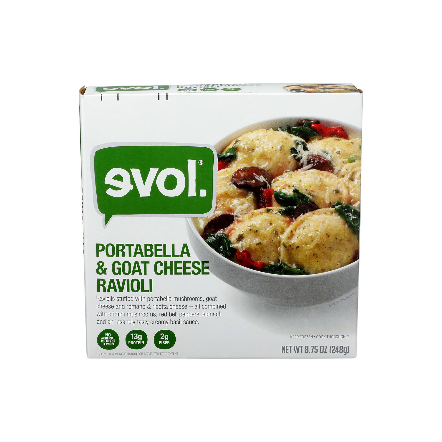 Evol Portabella & Goat Cheese Ravioli - 8.75 Ounce Image 1 of 4