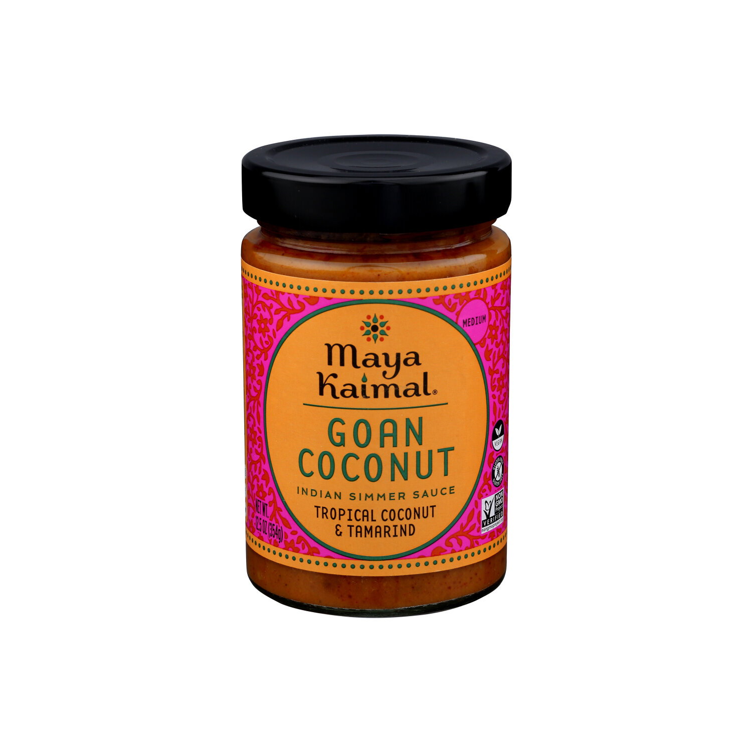 Maya Kaimal Goan Coconut Shelf Stable Jarred Sauce Simmer Glass - 12.5 Ounce Image 1 of 4