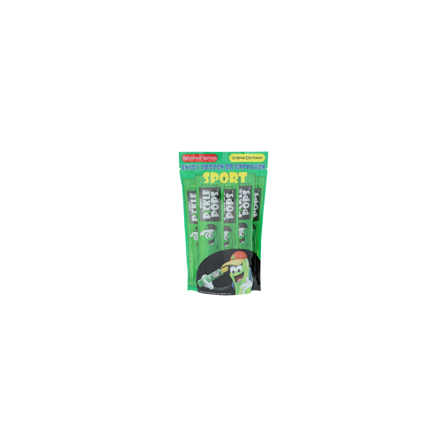 BOB's Pickle Pops Original Dill Flavor Sport - 2 Ounce - 6 Count Image 1 of 4