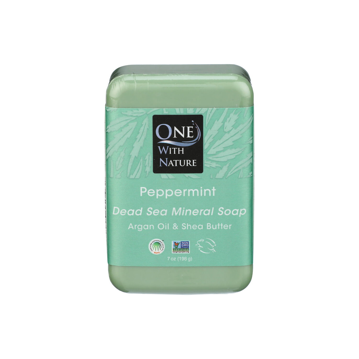 One With Nature Peppermint Bar Soap Dead Sea Mineral - 7 Ounce Image 1 of 3