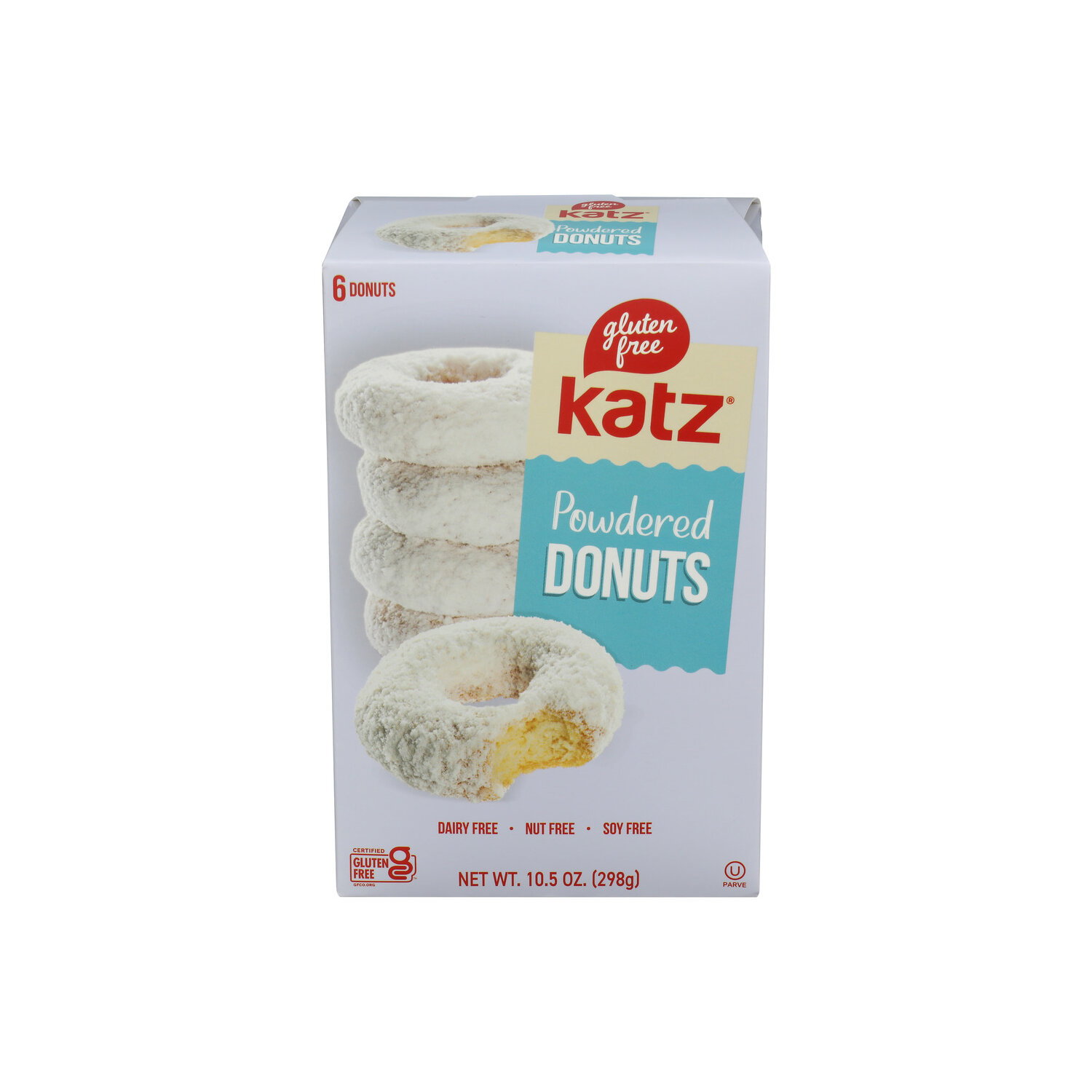 Katz Donuts Powdered - 1.75 Ounce - 6 Count Image 1 of 4