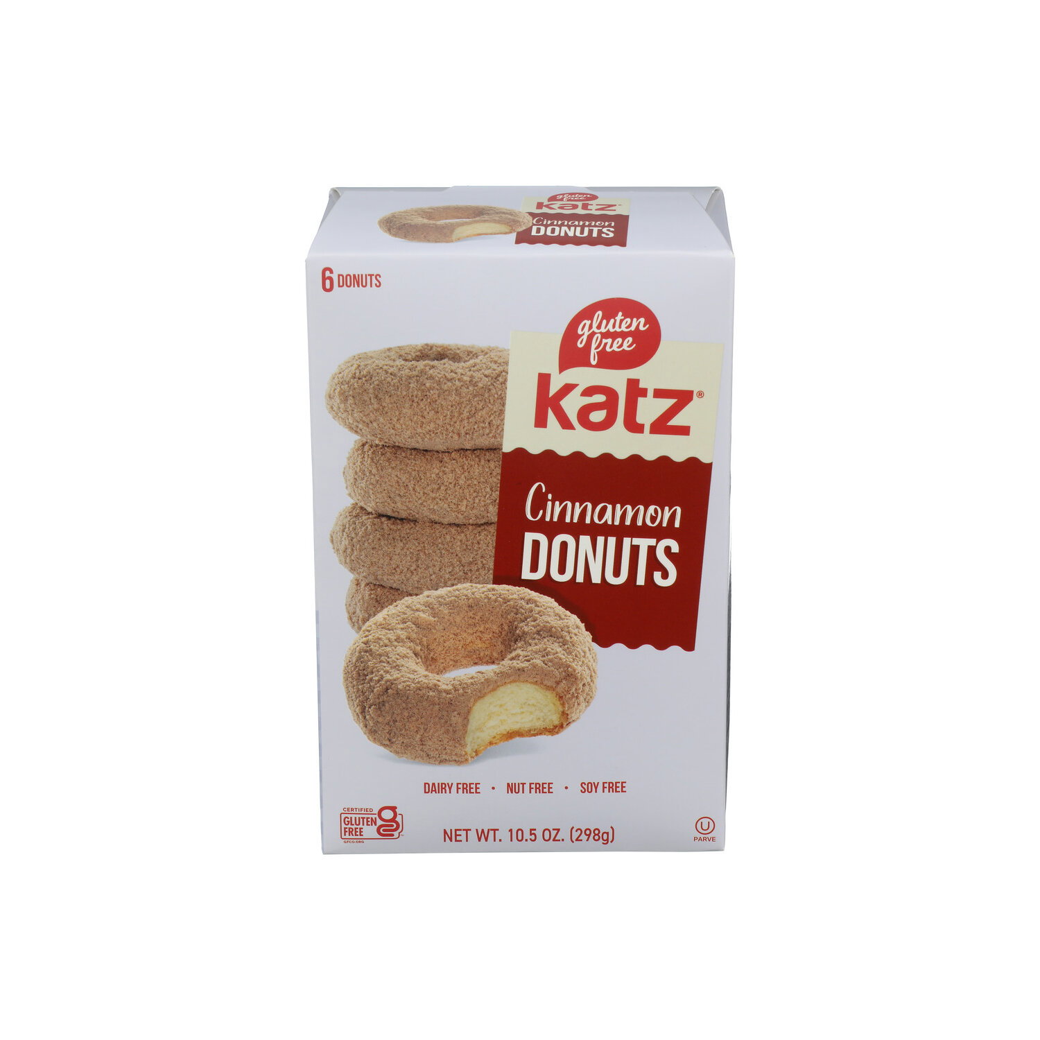 Katz Donuts Cinnamon - 1.75 Ounce - 6 Count Image 1 of 4
