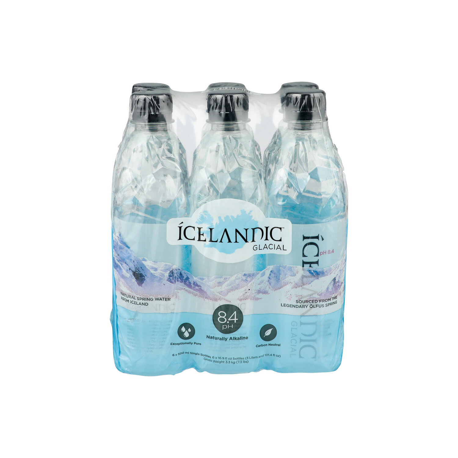 Icelandic Glacial Natural Spring Water - 0.5 Liter - 6 Count Image 1 of 2