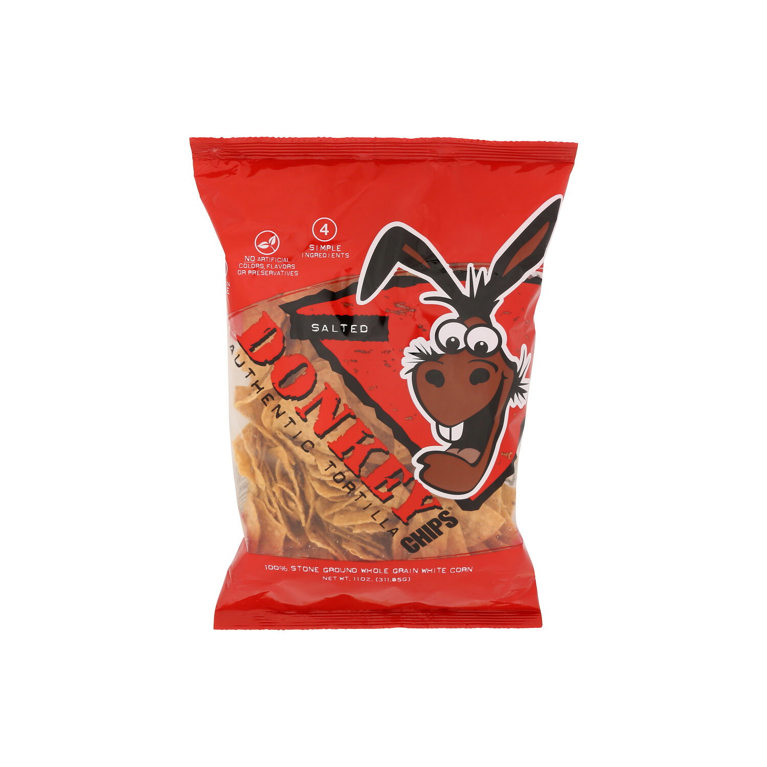 Donkey Chips Tortilla Salted - 11 Ounce Image 1 of 4