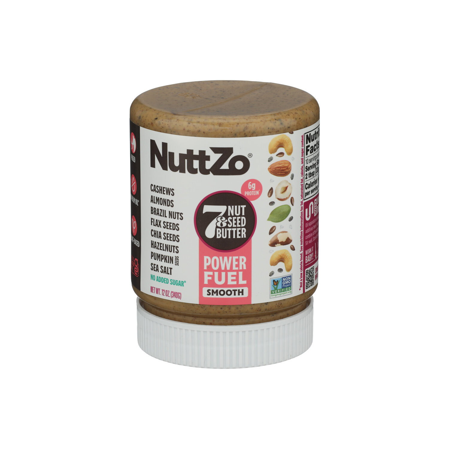 Nuttzo Power Fuel Smooth Natural - 12 Ounce Image 1 of 4