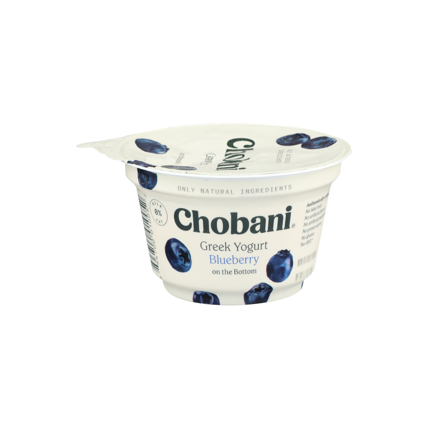 Chobani Blueberry Non-Fat Greek Yogurt On The Bottom 0% Milkfat - 5.3 Ounce Image 1 of 4