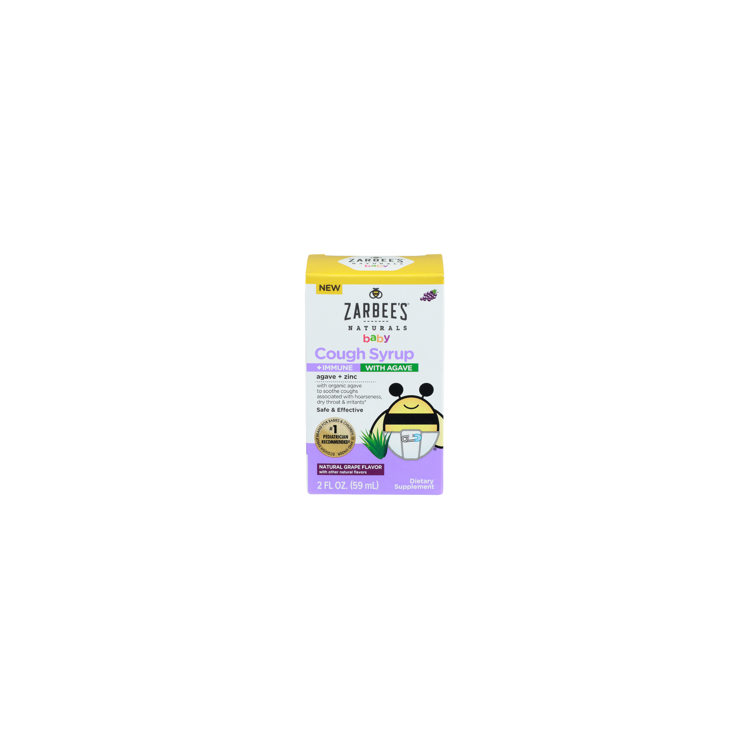 ZARBEE's Naturals Baby Natural Grape Flavor Cough Syrup - 2 Fluid Ounce Image 1 of 2