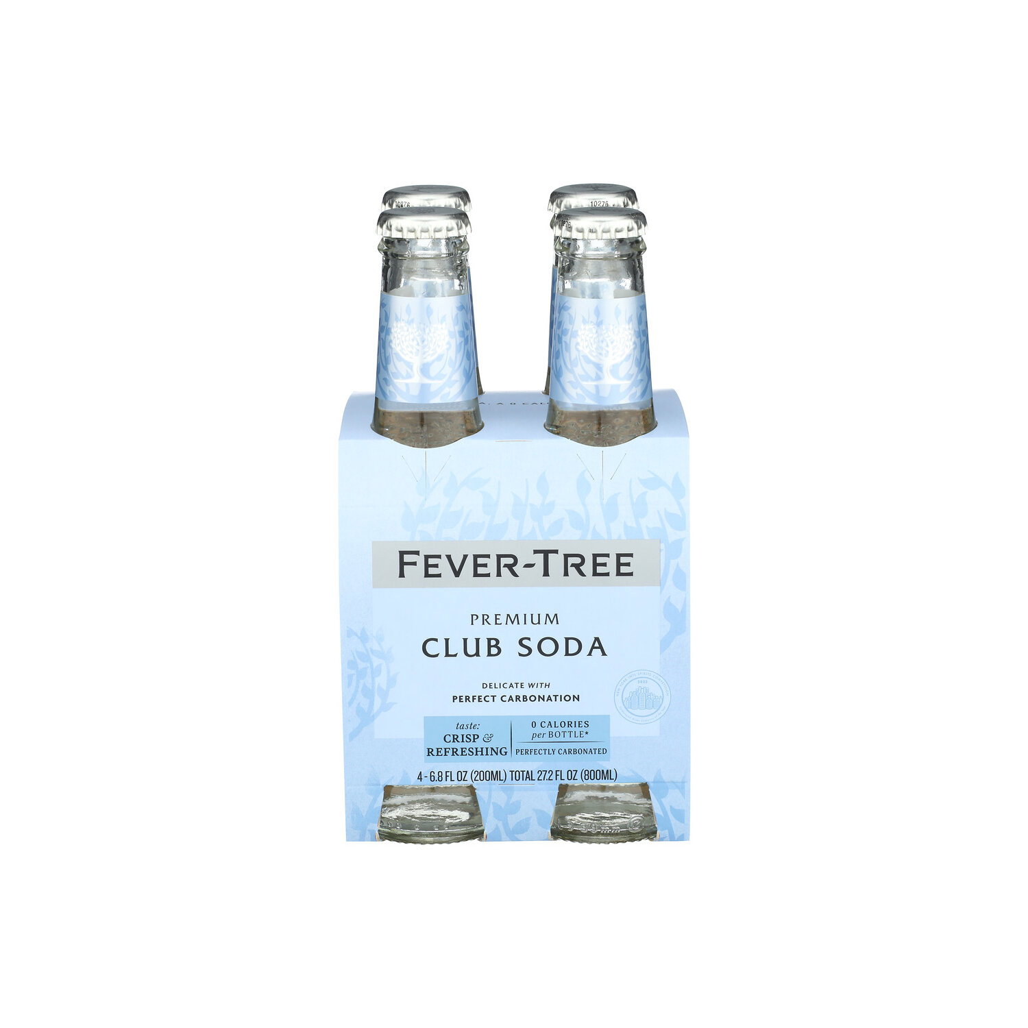 FEVER-TREE Club Soda Single Bottle - 6.8 Fluid Ounce - 4 Count