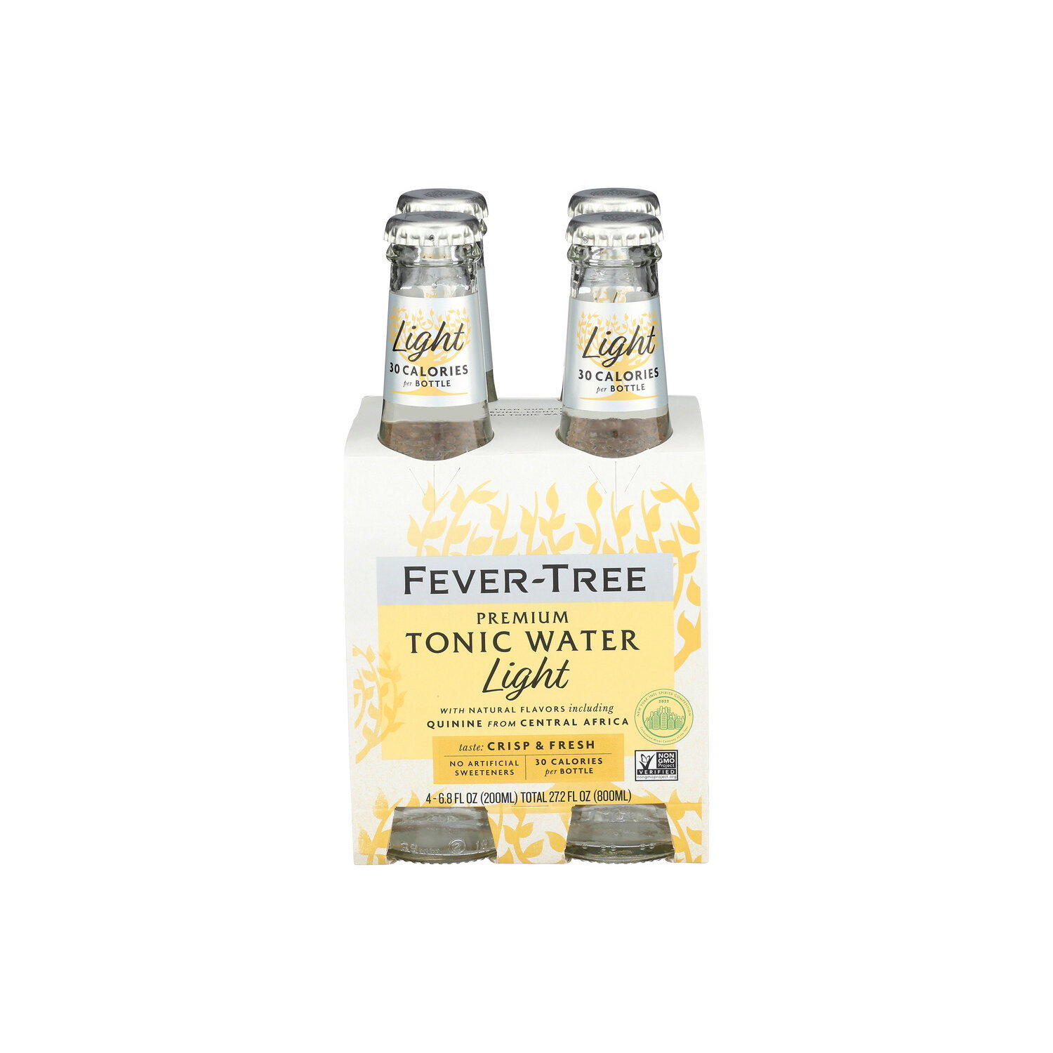 FEVER-TREE Light Tonic Single Bottle - 6.8 Fluid Ounce - 4 Count