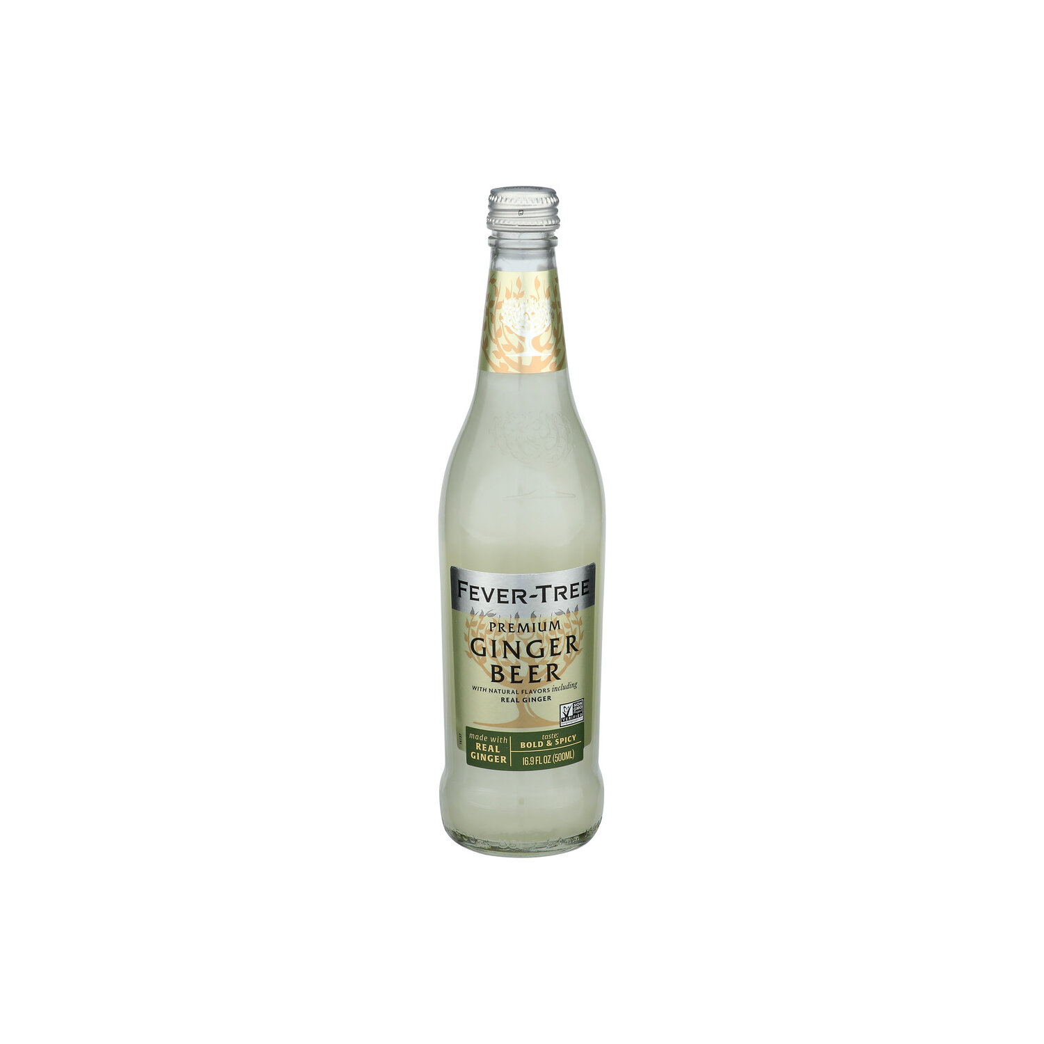 FEVER-TREE Ginger Mixer Sparkling Beverage Beer Premium - 16.9