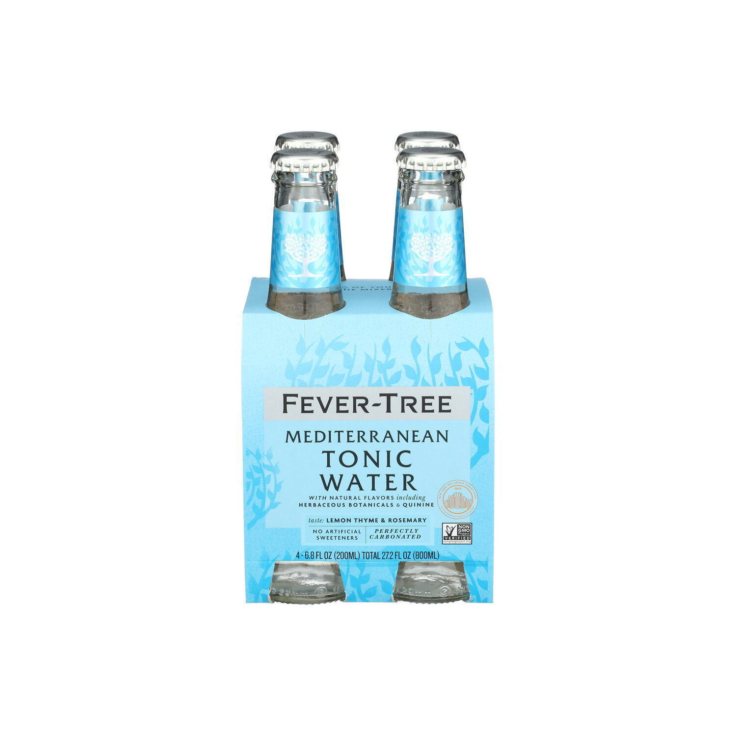 FEVER-TREE Mediterranean Tonic Single Bottle - 6.8 Fluid Ounce - 4 Count