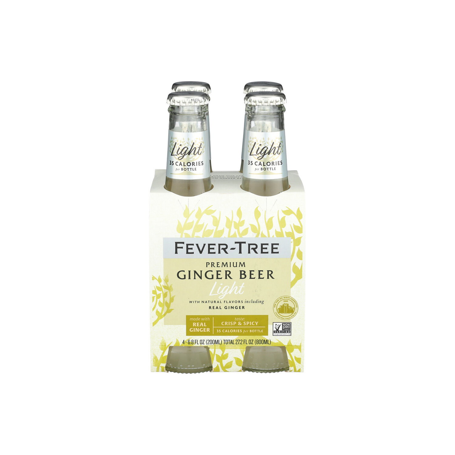 FEVER-TREE Light Ginger Beer - 6.8 Fluid Ounce - 4 Count
