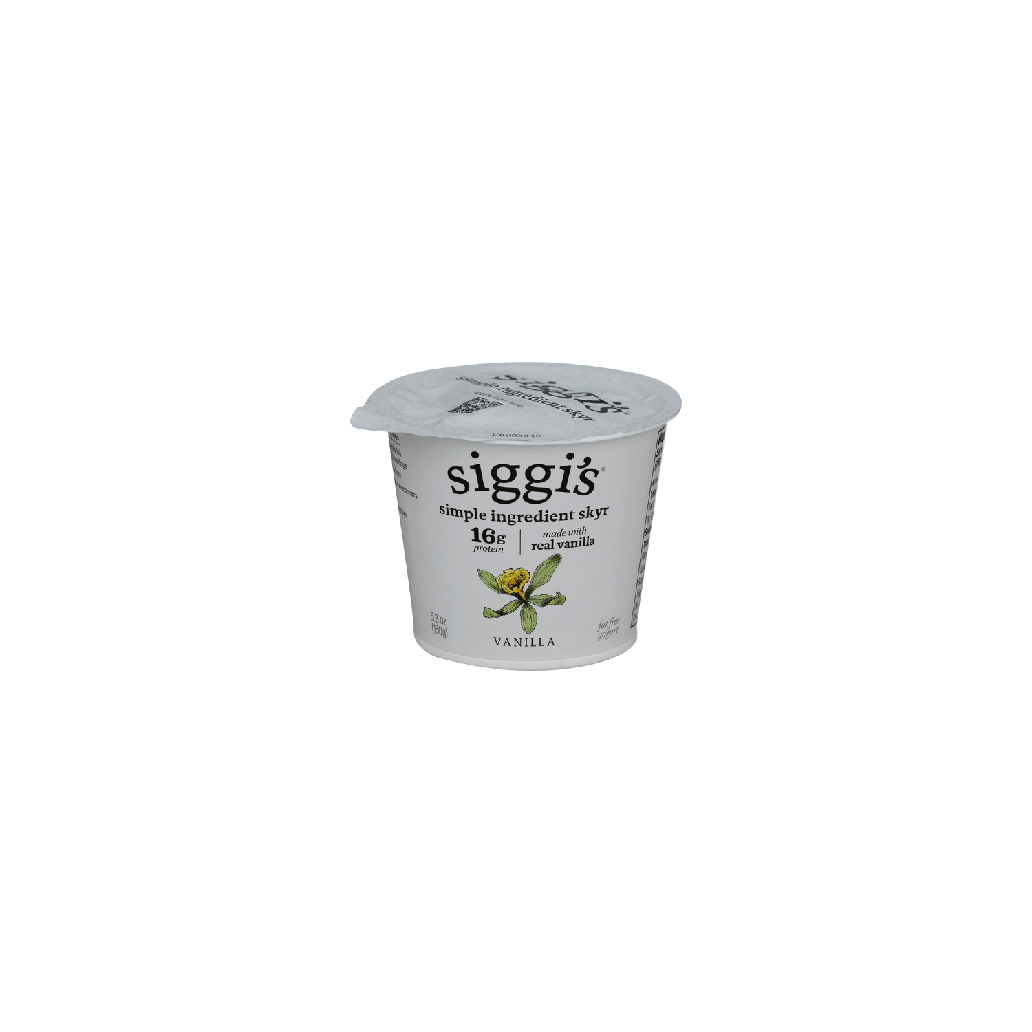 SIGGI's Vanilla Yogurt Simple Ingredient Skyr - 5.3 Ounce Image 1 of 4