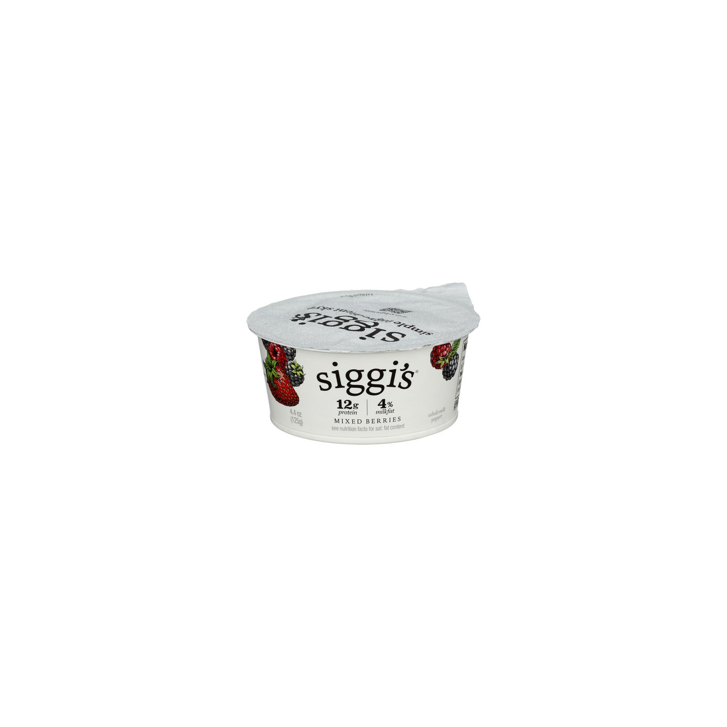SIGGI's Mixed Berries Yogurt Strained Whole Milk - 4.4 Ounce Image 1 of 4