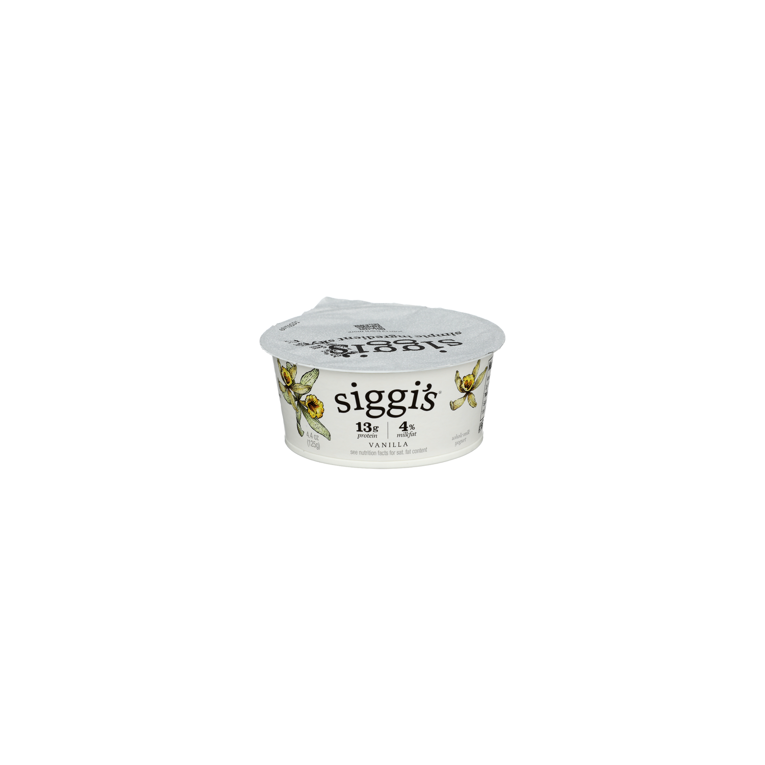 SIGGI's Vanilla Yogurt Strained Whole Milk - 4.4 Ounce Image 1 of 4