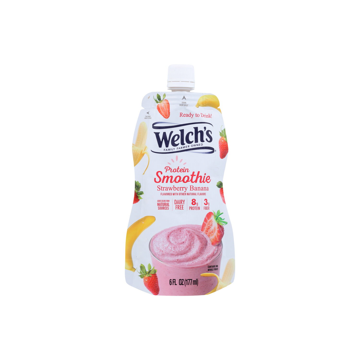 Welch's Smoothie Prtn Strbry Bana - 6 Fluid Ounce Image 1 of 2