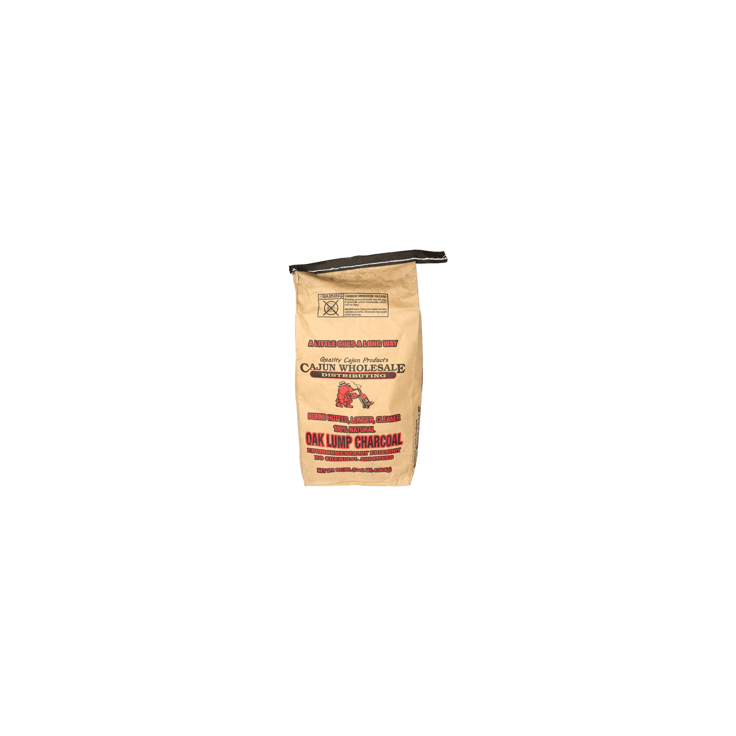 Cajun Wholesale Oak Lump Charcoal - 10 Pound Image 1 of 3