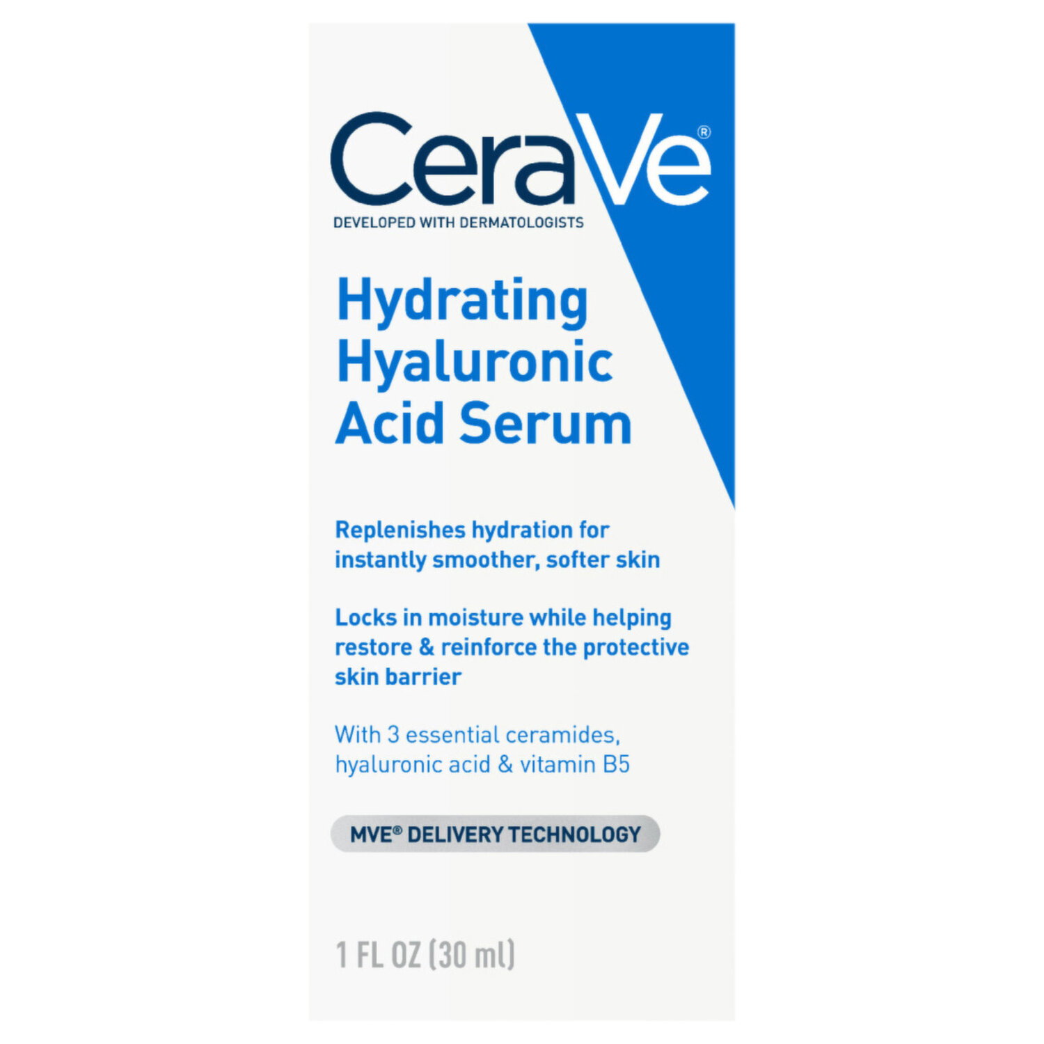 CeraVe Hydrating Hyaluronic Acid Serum - 1 Fluid Ounce Image 1 of 2