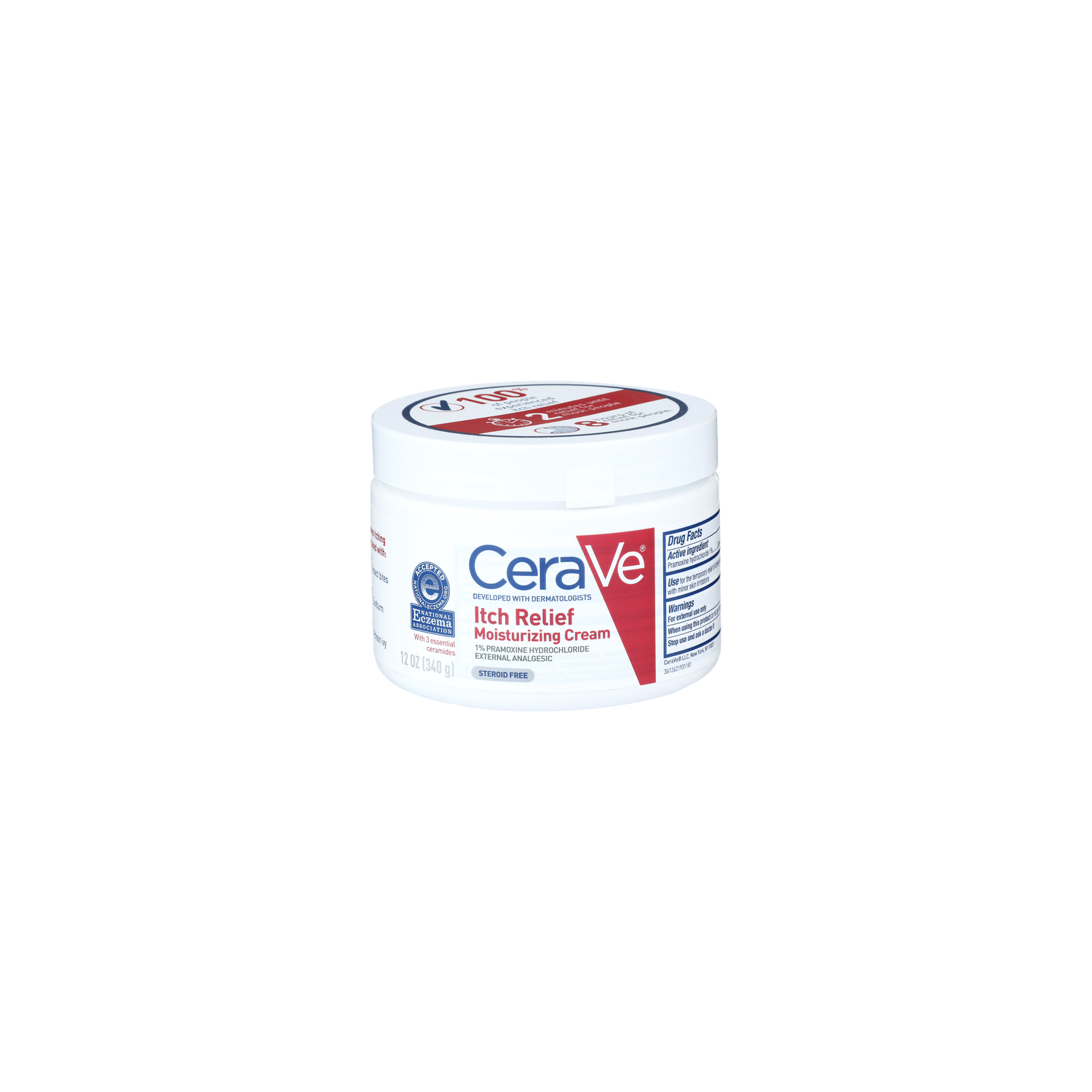 Cerave Itch Relief Moisturizing Cream - 12 Ounce Image 1 of 4
