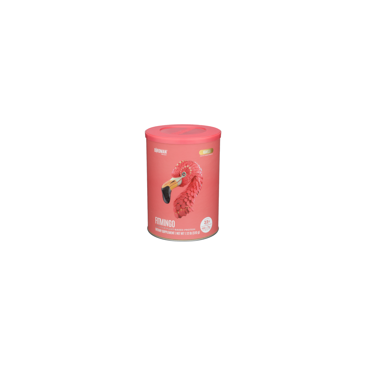 Birdman Vanilla Fitmingo Lifestyle Vegan Protein Powder - 1.12 Pound Image 1 of 4