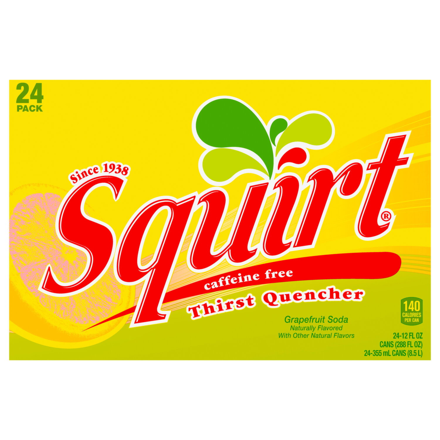 Squirt Thirst Quencher, Grapefruit - 24 Each - Super 1 Foods