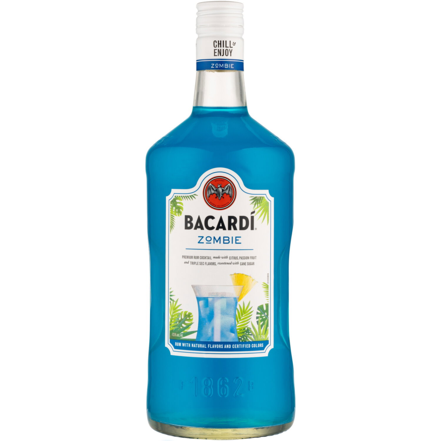 パパゴリラ Bacardi Zombie Classic Tropical Cocktail, 1.75 L - 1.75 Liter