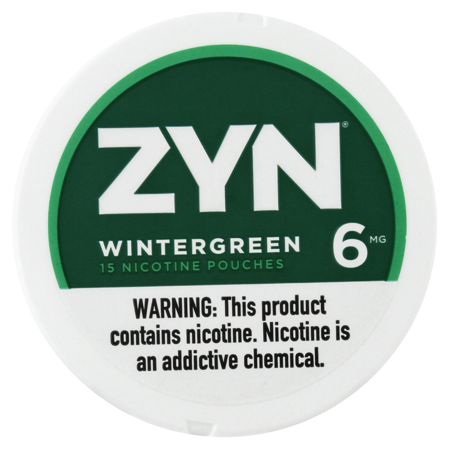 Zyn Nicotine Pouches, 6 mg, Wintergreen - 15 Each
