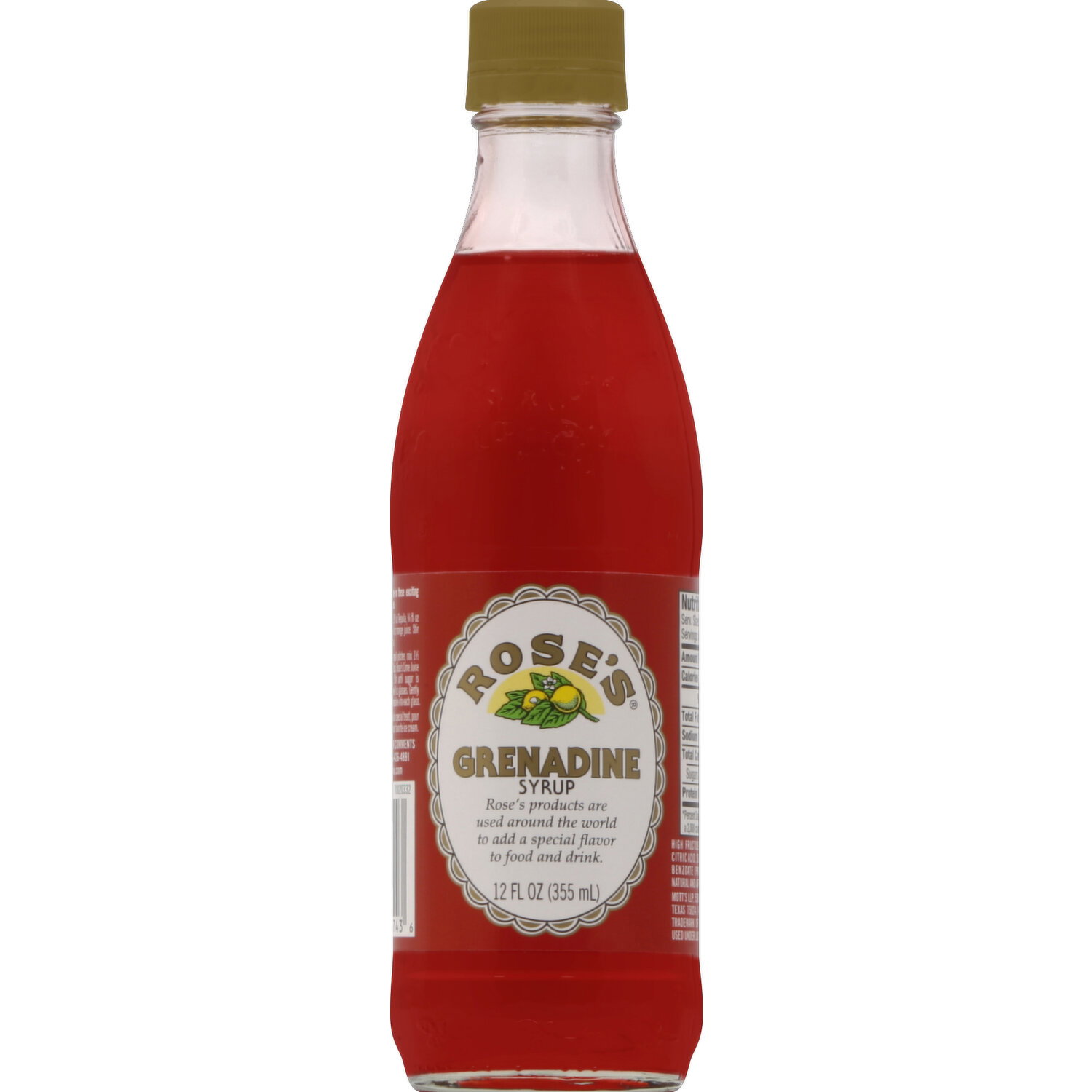 Rose's Syrup, Grenadine - 12 Ounce