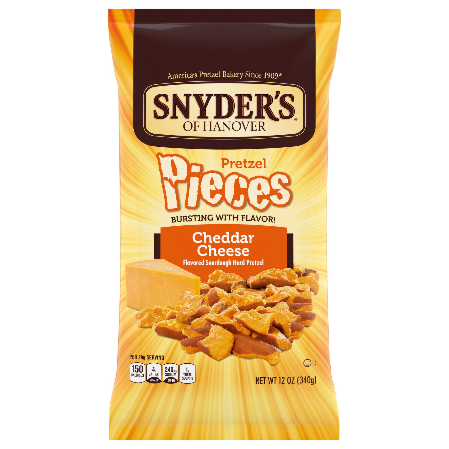 Snyder's of Hanover Pretzels Pieces, Cheddar Cheese Image 1 of 3