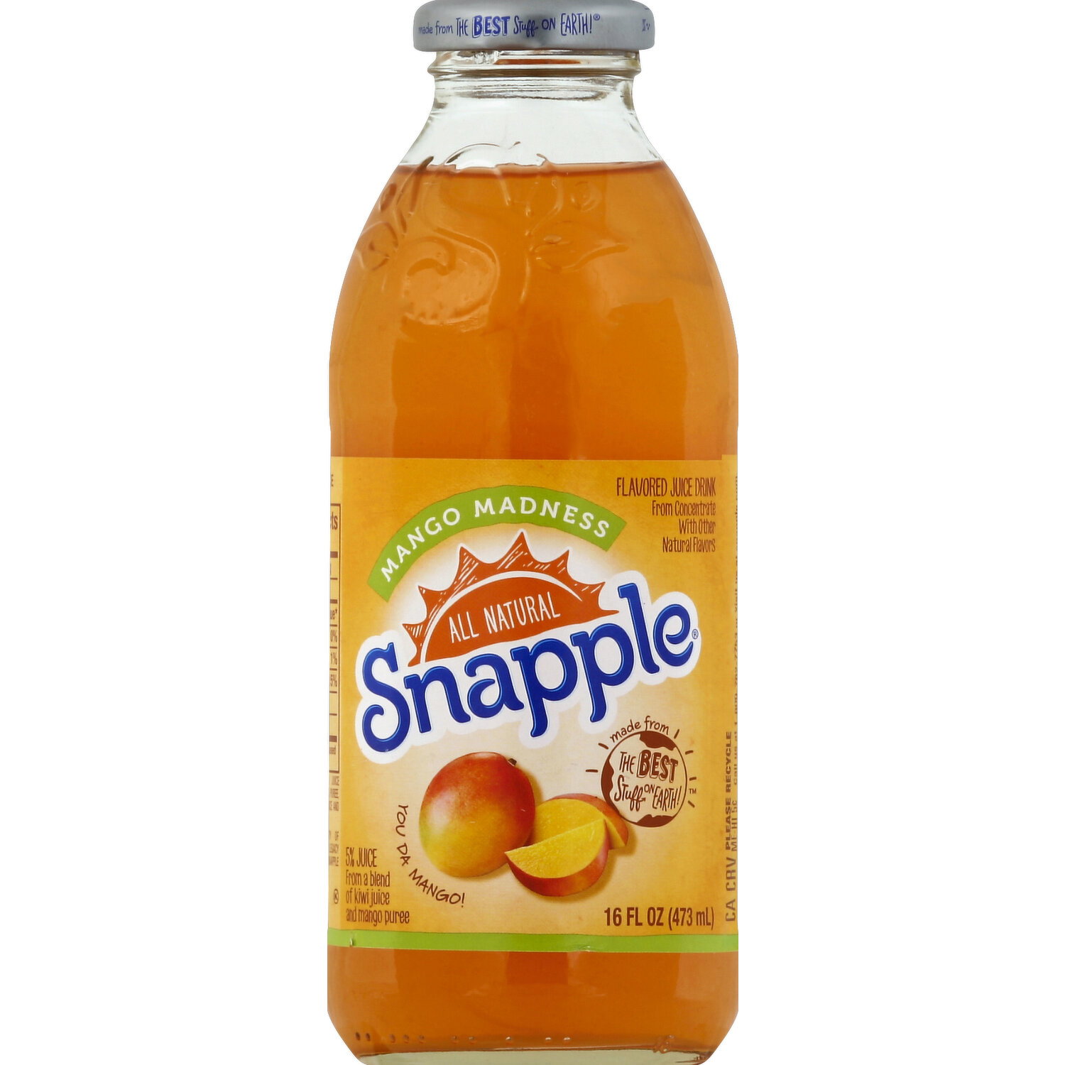 Snapple Juice Drink, Mango Madness - 16 Ounce