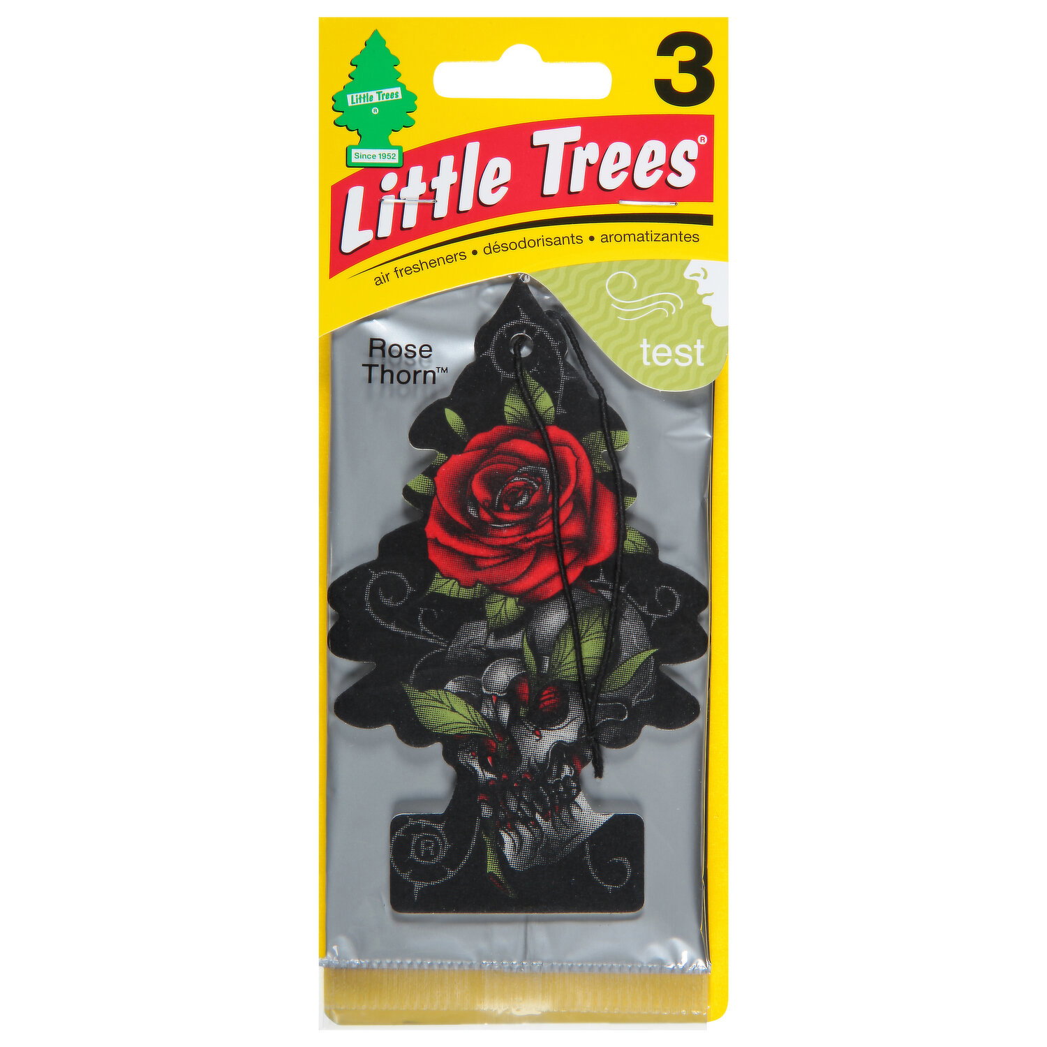 Little Trees Air Freshener, Rose Thorn - 3 Each