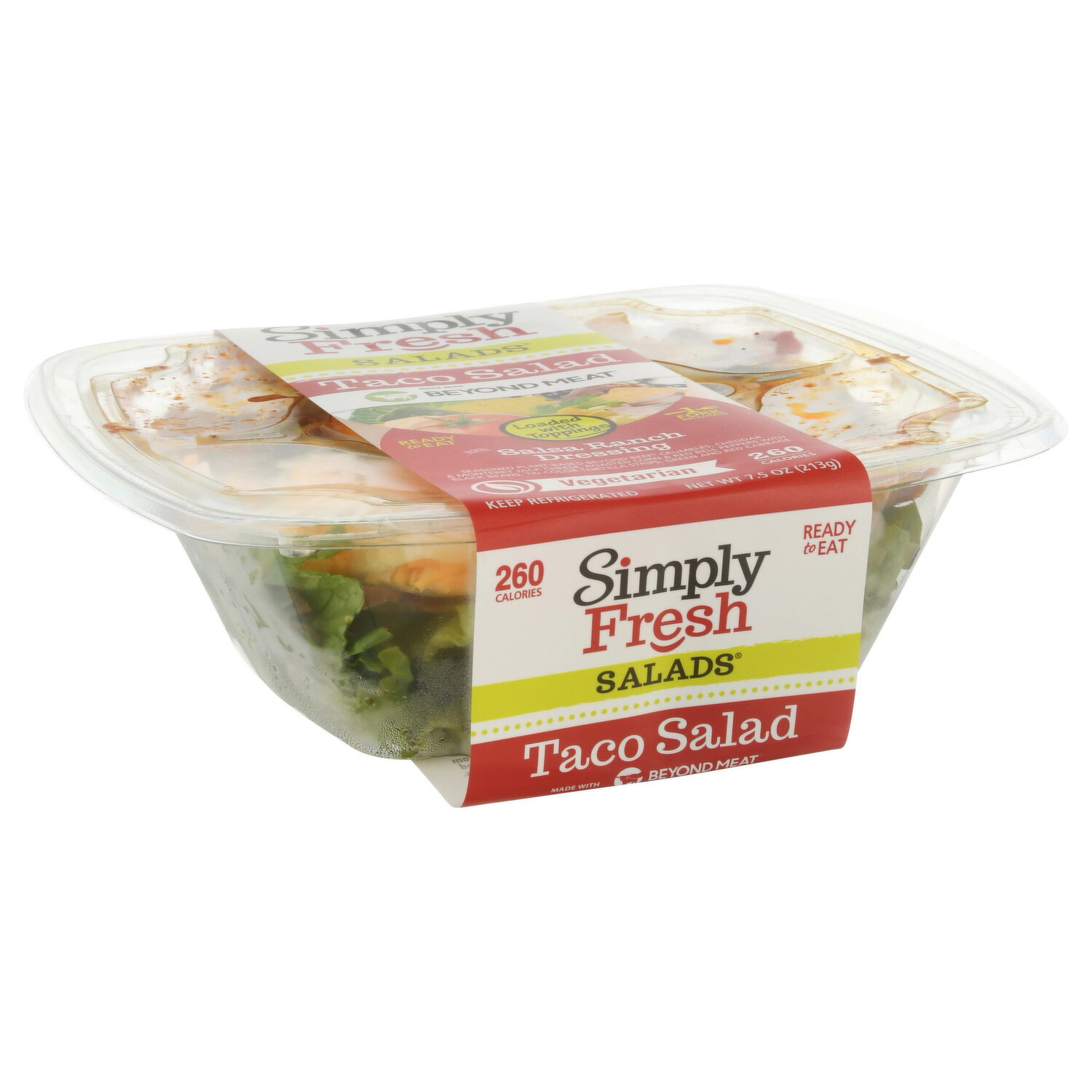Simply Fresh Salads Taco Salad, with Salsa Ranch Dressing Image 1 of 3